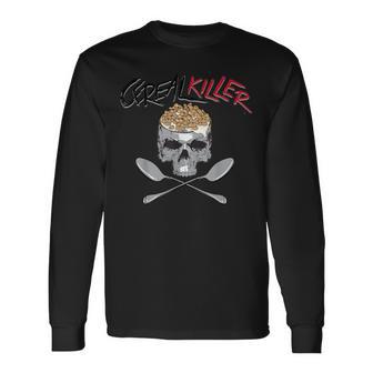 Cereal Killer Cool I Love Eating Wheat Oats Long Sleeve T-Shirt - Monsterry CA