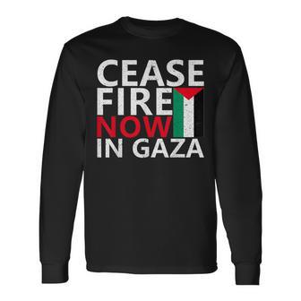 Cese Al Fuego Ahora En Gaza Los Judíos Dicen Alto El Fuego No En Nuestro Nombre Camiseta de manga larga - Regaloses
