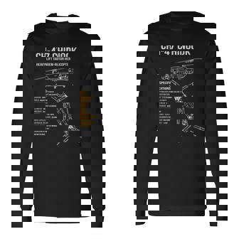 Ch-47 Chinook Helicopter Long Sleeve T-Shirt - Thegiftio UK