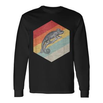 Chameleon Chameleon Retrointage Lizard Langarmshirts - Geschenkecke