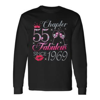 Chapter 55 Fabulous Since 1969 55Th Birthday For Women Long Sleeve T-Shirt - Seseable