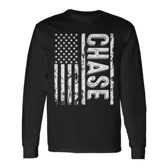 Chase Last Name Surname Team Chase Family Reunion Long Sleeve T-Shirt - Seseable