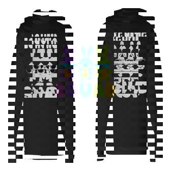 Chasse Aux Œufs De Pâques Amusante Avec Lapins De Pâques T-shirt à manches longues - Cadeauxyz