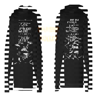 Chasse De Canard Sauvage Colvert Papa Chasseur Humour T-shirt à manches longues - Cadeauxyz