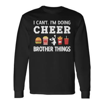 Cheer Bro Cheerleading Brother Of A Cheerleader Long Sleeve T-Shirt - Monsterry UK