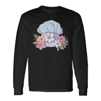 Chef`S Hat With Flowers I Cook I Chef`S Hat Long Sleeve T-Shirt | Mazezy