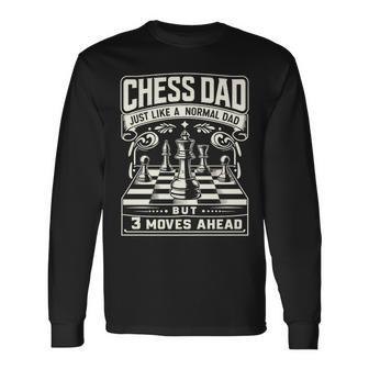Chess Dad Chess Player For Men Father Chess Knight Long Sleeve T-Shirt - Monsterry CA