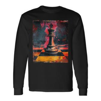 Chess Lover Chess Club Chess Pieces Chess Player Chess Long Sleeve T-Shirt | Mazezy