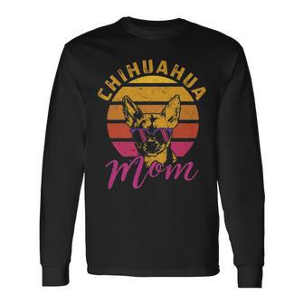 Chihuahua Mom Chihuahua Owner Dog Lover Gif Long Sleeve T-Shirt | Mazezy