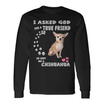 Chihuahua Techichi Dog Lovers Cute Chihuahua Mom Long Sleeve T-Shirt | Mazezy