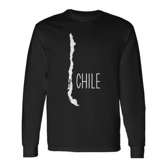 Chile Map Long Sleeve T-Shirt - Monsterry AU