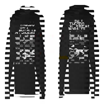 Chinchilla Things I Do In My Spare Time Long Sleeve T-Shirt - Monsterry