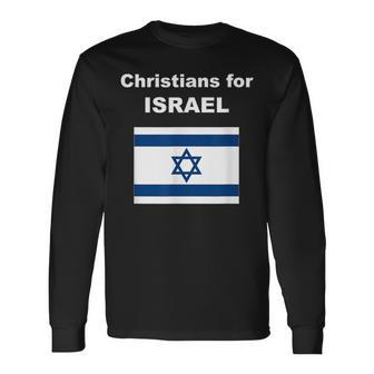 Christians For Israel Long Sleeve T-Shirt - Seseable