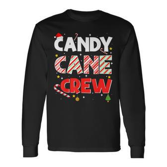 Christmas Candy Cane Crew For Family And Cousins Christmas Long Sleeve T-Shirt - Seseable
