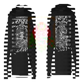 Christmas On The Farm Country Farmhouse Christmas Long Sleeve T-Shirt - Monsterry