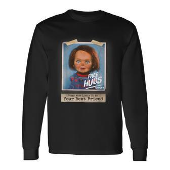 Chucky Free Hugs Vintage Style Long Sleeve T-Shirt - Seseable
