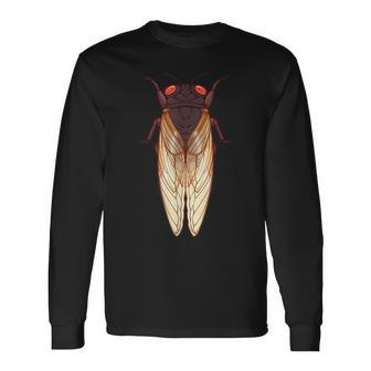 Cicada 2024 Invasion Emergence Swarm Brood Xiii Xix Long Sleeve T-Shirt - Monsterry CA
