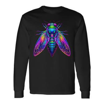 Cicada Insect Bug Entomology Entomologist Cicada Long Sleeve T-Shirt - Seseable