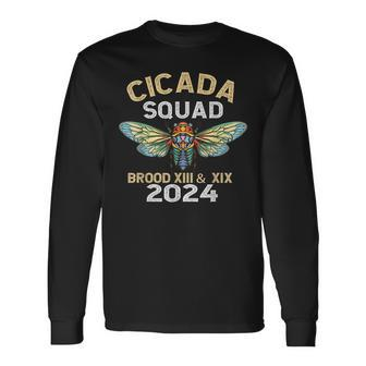 Cicada Invasion Tour 2024 Cicada Squad Entomology Long Sleeve T-Shirt - Seseable