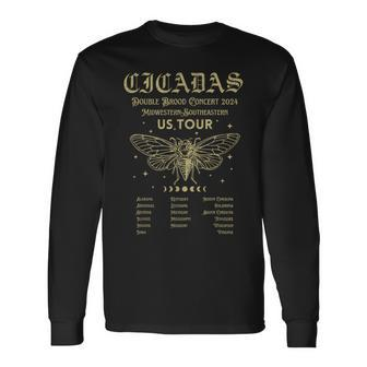 Cicada Lover Cicada Reunion Us Tour 2024 Long Sleeve T-Shirt | Mazezy