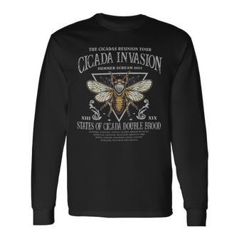 The Cicadas Reunion Cicada Nature Lover Tour Summer 2024 Long Sleeve T-Shirt - Monsterry