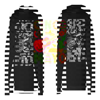 Cinco De Mayo Mexican Fiesta Celebrate 5 De Mayo May 5 Party Long Sleeve T-Shirt | Mazezy