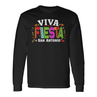Cinco De Mayo Viva Fiesta San Antonio Long Sleeve T-Shirt | Mazezy