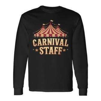 Circus Matching Carnival Staff Long Sleeve T-Shirt - Monsterry UK