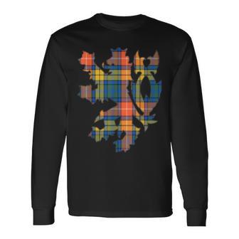 Clan Buchanan Tartan Scottish Family Name Scotland Pride Long Sleeve T-Shirt - Seseable