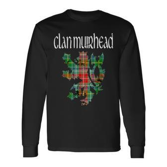 Clan Muirhead Tartan Scottish Family Name Scotland Pride Long Sleeve T-Shirt - Seseable
