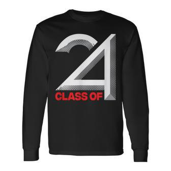 Class Of 2024 Graduation Senior High School College Long Sleeve T-Shirt - Monsterry