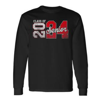 Class Of 2024 Senior 24 High School Graduation Party Long Sleeve T-Shirt - Monsterry UK