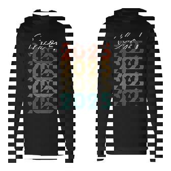 Class Of 2025 Vintage Senior 2025 Long Sleeve T-Shirt - Thegiftio