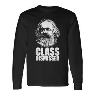 Class Dismissed Karl Marx Communist Meme Long Sleeve T-Shirt - Seseable