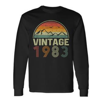 Classic 41St Birthday Idea Vintage 1983 Long Sleeve T-Shirt - Monsterry CA