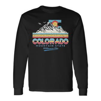 Classic Colorado Retro Colorful 80S Long Sleeve T-Shirt | Mazezy