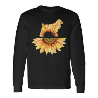 Cocker Spaniel Sunflower Long Sleeve T-Shirt | Mazezy