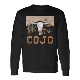 Cojo Family Name Western Cowhide Team Cojo Family Pride Long Sleeve T-Shirt - Seseable