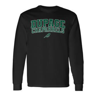 College Of Dupage Chaparrels 01 Eyes Bird Long Sleeve T-Shirt - Seseable