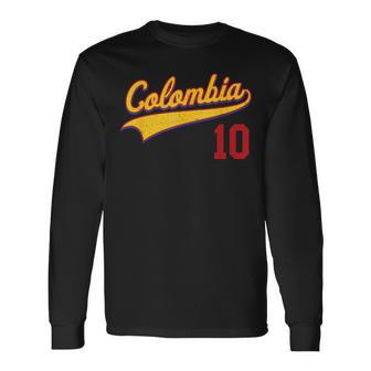 Colombia Baseball Jersey Camiseta Beisbol Colombiana Long Sleeve T-Shirt - Monsterry AU