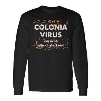 Colonia Virus Carnival Costume Cologne Cologne Confetti Fancy Dress Langarmshirts - Seseable