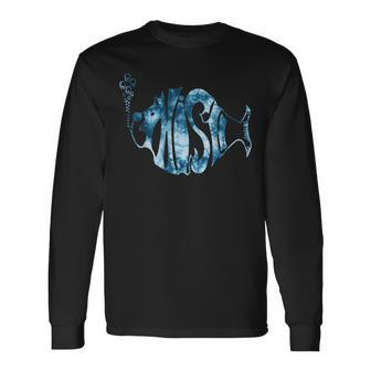 Colorful Phish-Jam Tie-Dye For Fisherman Fish Graphic Long Sleeve T-Shirt | Mazezy