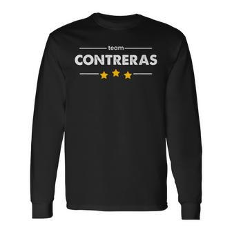 Contreras Family Surname Team Contreras Last Name Long Sleeve T-Shirt - Seseable