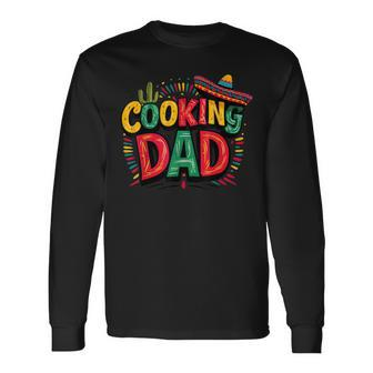 Cooking Dad Papa Cook Father Daddy Father's Day Long Sleeve T-Shirt - Seseable