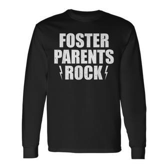 Cool Foster Parents Rock 2018 Foster Care Month Long Sleeve T-Shirt - Monsterry DE