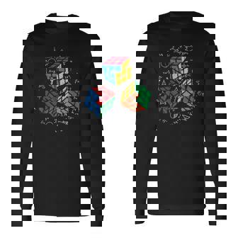 Cool Math Rubik Rubix Rubics Jugador Cubo Matemáticas Amantes Camiseta de manga larga - Regaloses