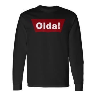 Cool Oida Austria Bavaria Text Logo Langarmshirts - Geschenkecke