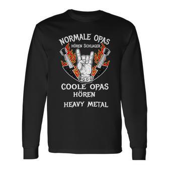 Coole Opas Hören Heavy Metal Langarmshirts - Seseable