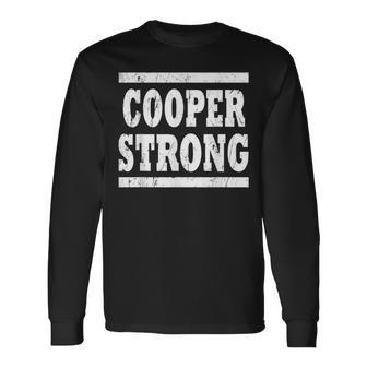 Cooper Strong Squad Family Reunion Last Name Team Custom Long Sleeve T-Shirt - Seseable