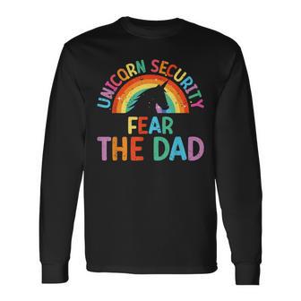 Costume Unicorn Security Fear The Dad Long Sleeve T-Shirt - Monsterry DE